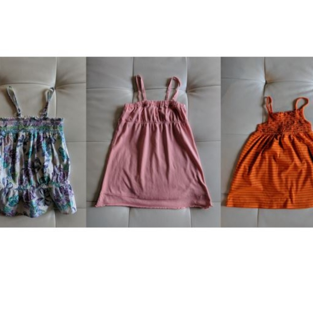 Set Of 3 Girl's Size 7/8 cotton tanks